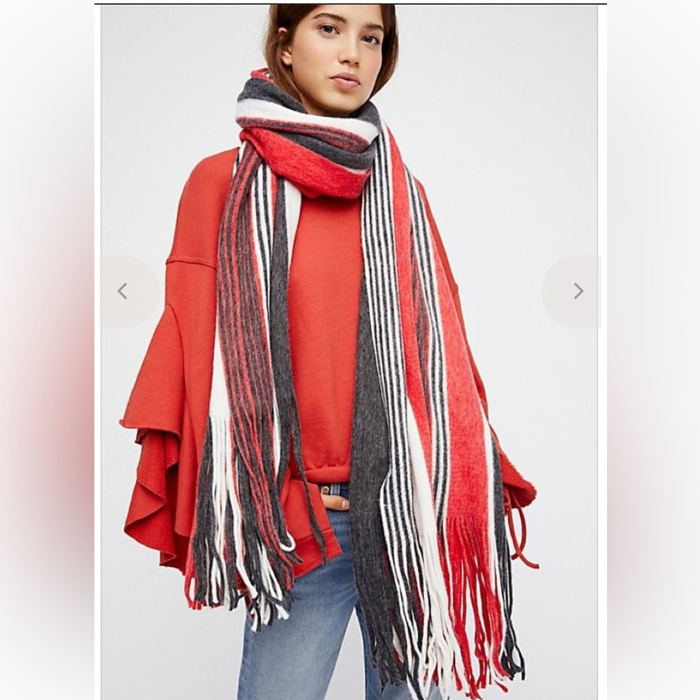 FREE PEOPLE Striped Kolby Scarf NWOT